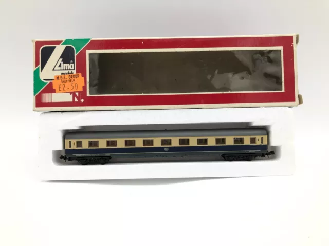 Lima N Gauge Rheingold 1st Class Passenger Coach Car 320887 Blue & Beige DB