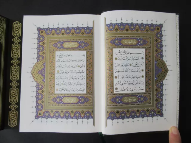 Quran Facsimile Copy Ottoman Turkish Arabic Islamic Beautiful Koran Kareem