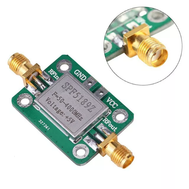 LNA 50-4000 MHz RF Low Noise Amplifier Signal Receiver SPF5189 NF = 0.6dBP_k.f5