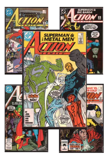 Action Comics feat Superman #590-611 VF/NM 9.0+ 1987-1988 DC Comics Back Issues