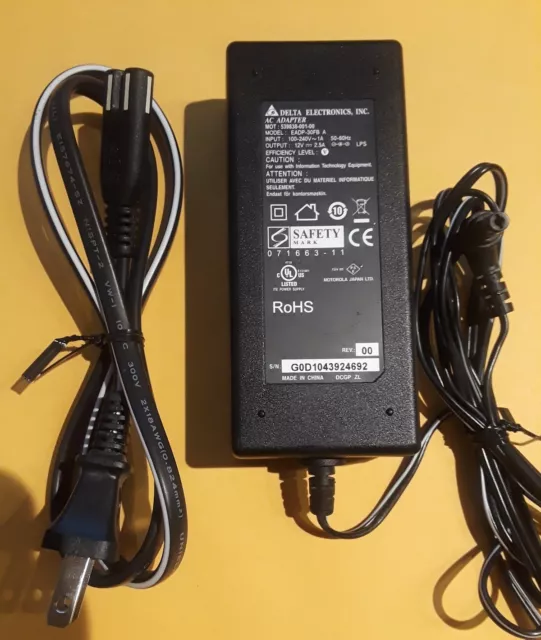 POWER SUPPLY AC ADAPTER 12V DC 2.5 A 12 volt AMP DELTA