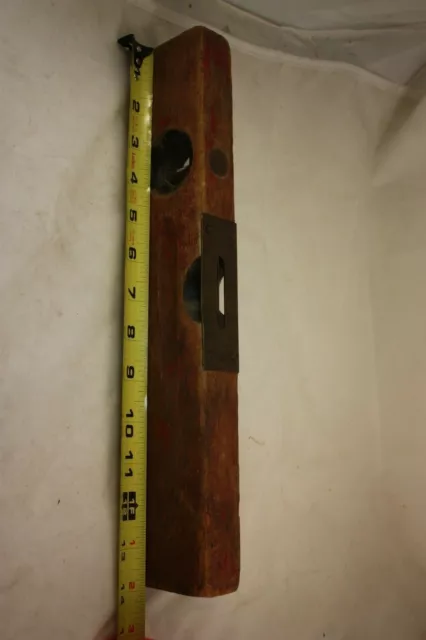 Vintage Stanley 14 Inch Wooden Level With SW Sweet Heart Logo Level # 104