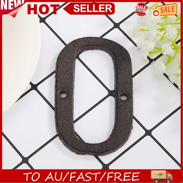 Metal Letters House Sign Cast Iron Alphabet Doorplate DIY Cafe Shop Wall Decor