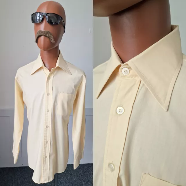 Camicia TOPAS Vintage anni '70 | Grande | Cervello Policotone Disco Mod ZE61