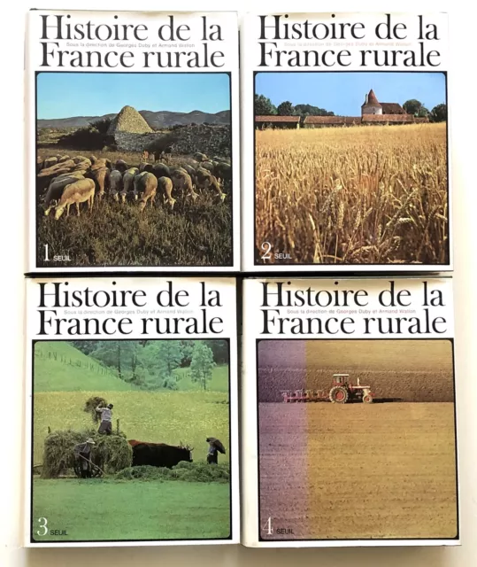 DUBY Georges... Histoire de la France rurale. 4 volumes illustrés