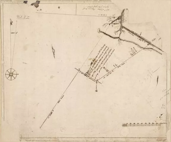 1795 Map| Map of a portion of Bayou St. John, New Orleans| Early Louisiana|Manus