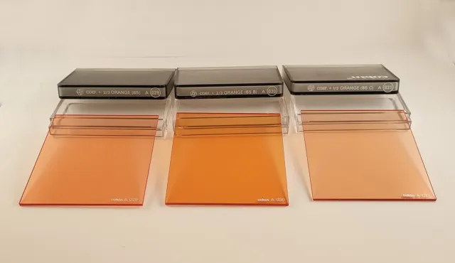 Filtros Cokin serie A A029 - 030 - 031 filtros naranjas