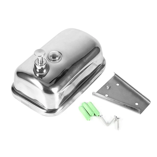 Dispensador de champú de baño 500 ml acero inoxidable montado en pared dispensa de champú YA