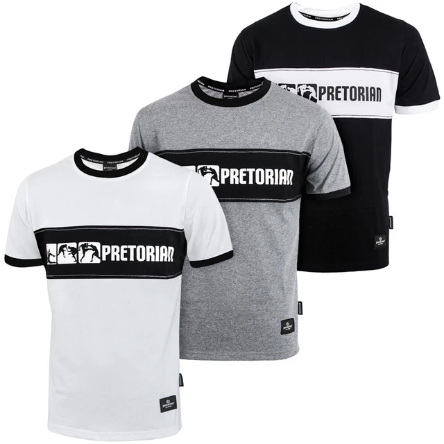 T-shirt Pretorian Uomo Pit Bull Hooligans MMA Boxing Muay Thai Gym Kickboxing