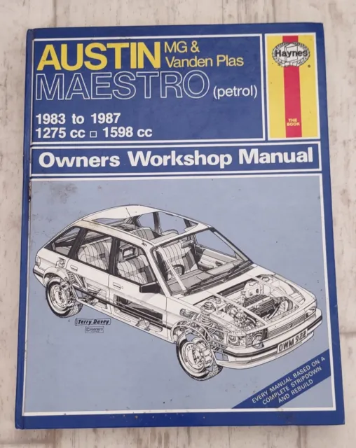 Austin Maestro MG & Vanden Plas Petrol 1983 to 1987, 1275cc, 1598cc