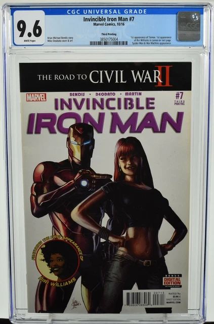 Invincible Iron Man #7 (2016) CGC 9.6 Third Printing 1st App. of Tomoe Marvel