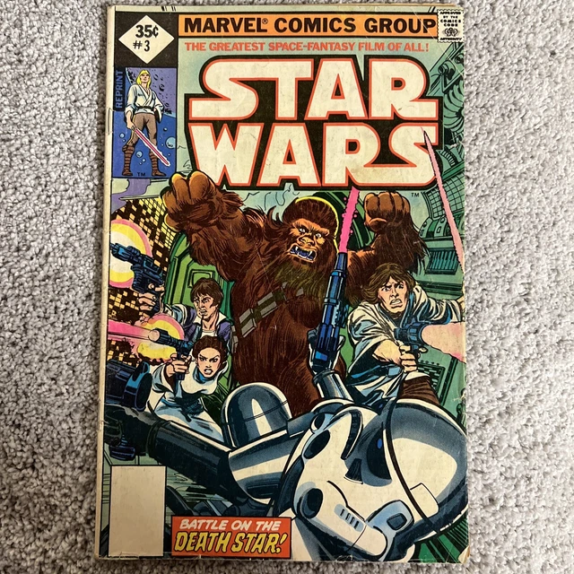Star Wars #3 Marvel Comics 1977 No UPC code Reprint SEE PHOTOS