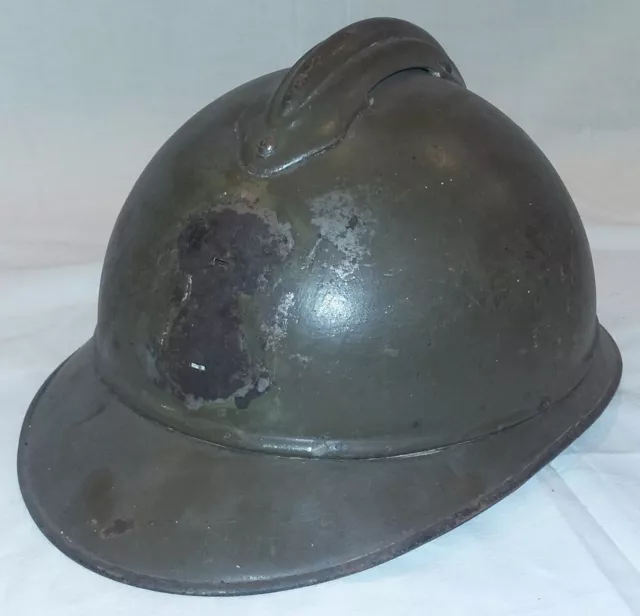 Wwi Casque Adrian 1915 Troupes Coloniales Original Helmet Poilu