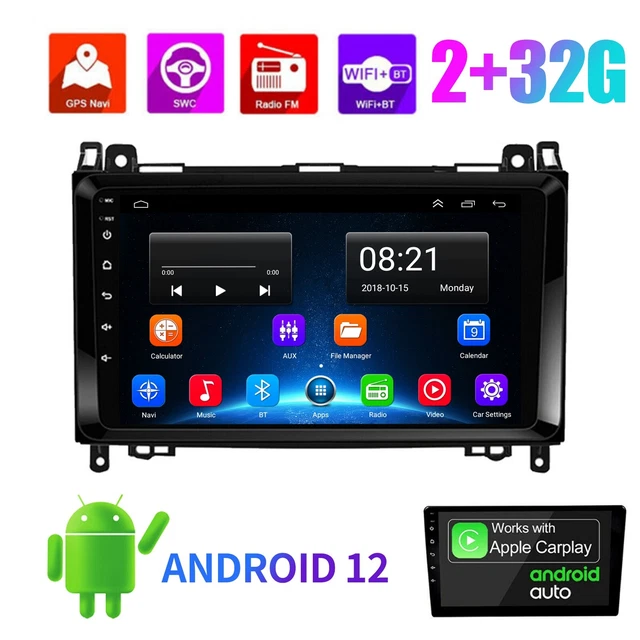For Mercedes Benz W906 W169 W245 Sprinter Car Stereo GPS Radio Android 12 2+32GB