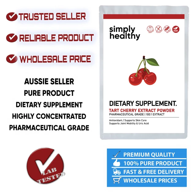 TART CHERRY EXTRACT Powder 100:1, Pharmaceutical Grade (Prunus Avium ...
