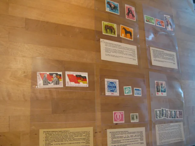 Konvolut Briefmarken DDR versch. Jahrgänge und Werte, postfrisch, gestempelt