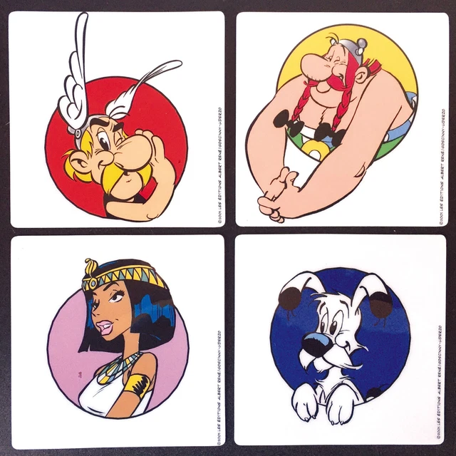 ASTERIX - SOTTOBICCHIERI 2001 SET IMAGE n. 4 Gadget SOUS VERRES - Completa NUOVA