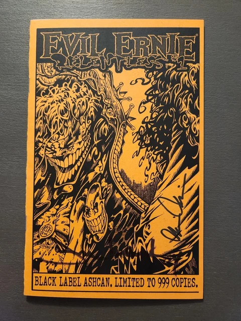 Evil Ernie Relentless #1  Black Label Ashcan Double Signed Limited To 999