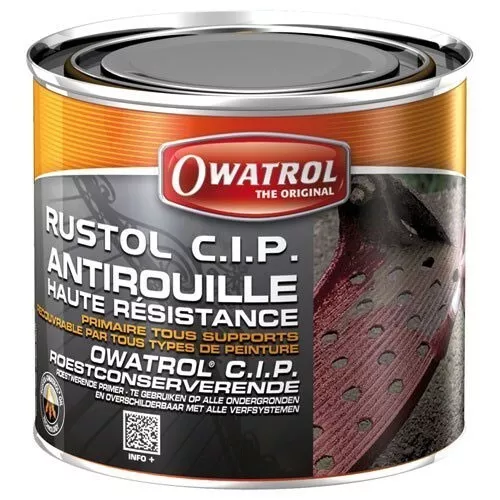 Primaire Rustol CIP anticorrosion haute résistance OWATROL - pot - 75cl