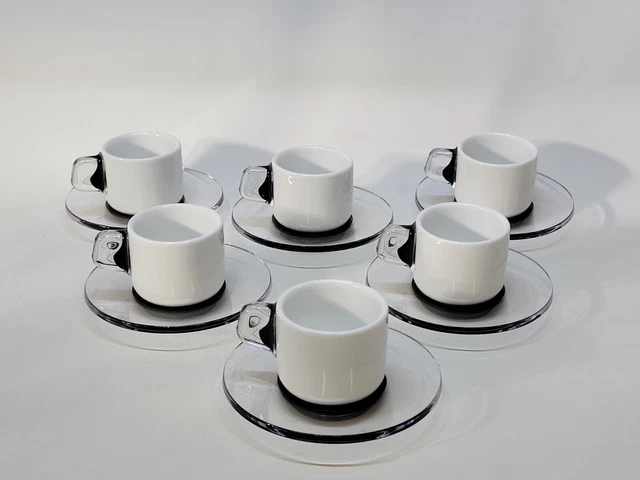 ENSEMBLE DE TASSES À CAFÉ LONG POUR 6 PERSONNES(rose
