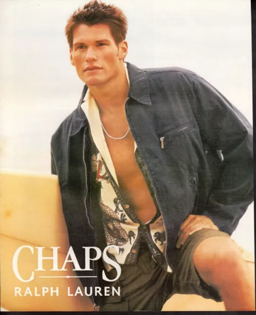 Vintage print ad advertisement Fashion Men CHAPS Ralph Lauren shorts sexy man