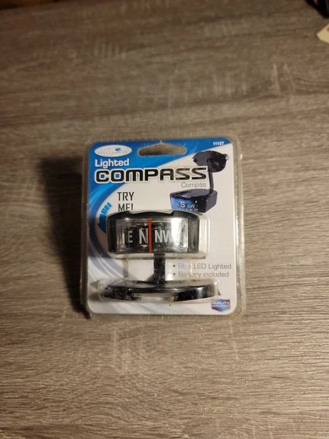 Blue Led Lighted Compass Custom Accessories Lighted Compass