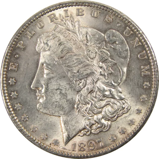 1897 Morgan Dollar CH AU Choice About Uncirculated Silver $1 Coin