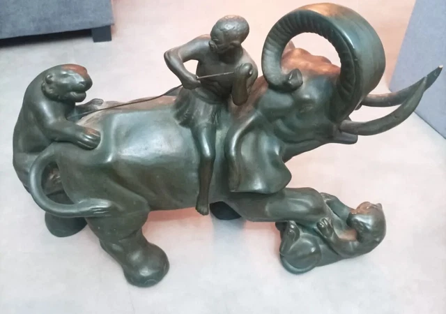 Ancien Vase Éléphant Veronese | Kaufen auf