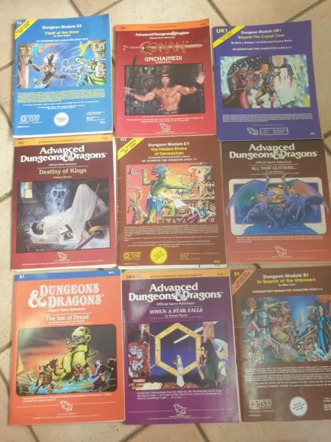 dungeons and dragons modules TSR D&D