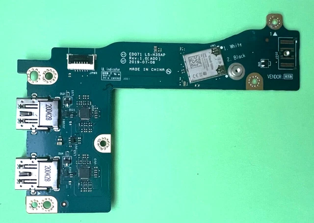 LS-H35AP DELL ALIENWARE M17 R2 USB Port Netzwerk Wifi Platine Original ...