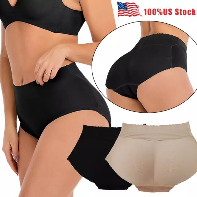 Mid-Waist Padded Body Shaper Panty Butt Lift Big Booty Hip Enhancer  Underwear US 