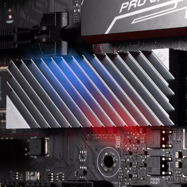 Pinna dissipazione calore dissipatore disco rigido SSD alluminio con pad termico per PC -d