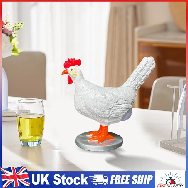 LED CREATIVE HEN Light with Egg in Butt Chicken Egg Lamp Realistic for