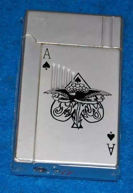 Ace Of Spades Playing Card, Green Torch Lighter, New