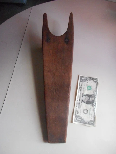 19th Century primitive hand made Wooden Boot Jack