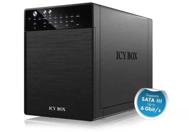 ICY BOX External 4 bay RAID System for 3.5" SATA I / II / III hard disks with