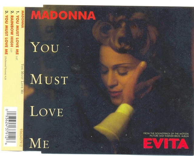 マドンナ　You Must Love Me　AU盤 ゴールド CDシングル マドンナ You Must Love Me AU盤 ゴールド CDシングル