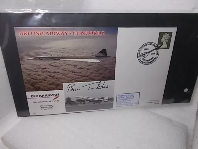 1989 CONCORDE COVER SIGNED BY BRIAN TRUBSHAW (9/4/89 filton bristol)