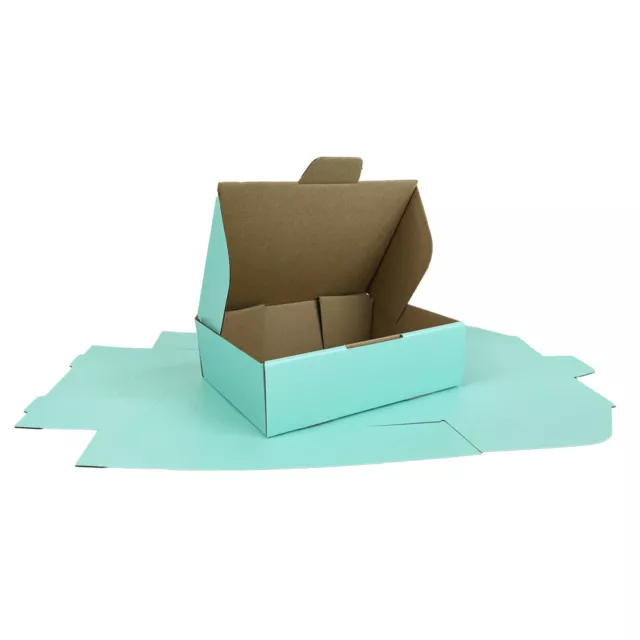 Mailing Box 310 x 230 x 105mm A4 Diecut Mint Blue Shipping Carton B325