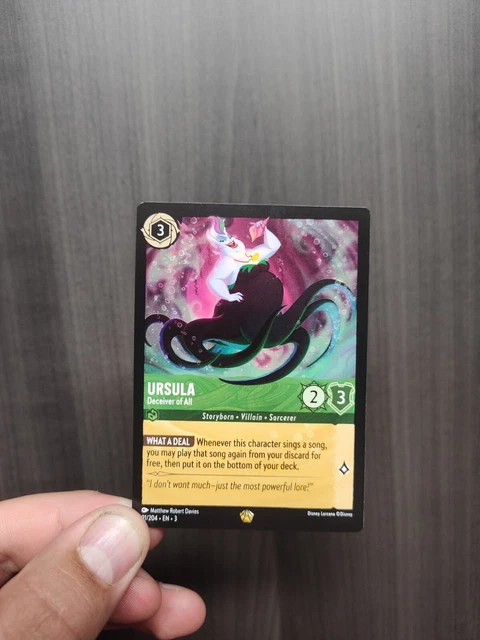 Disney Lorcana TCG - Ursula Deceiver of All - 91/204 - Cold Foil