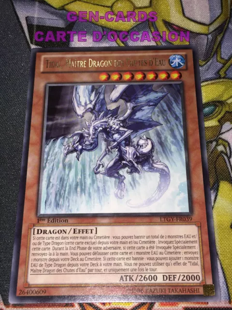 OCCASION Carte Yu Gi Oh TIDAL, MAITRE DRAGON DES CHUTES D'EAU LTGY-FR039 1ère éd