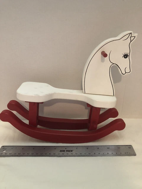 Heritage Mint Wooden Rocking Horse for Porcelain Dolls Vintage 1990 Collectable