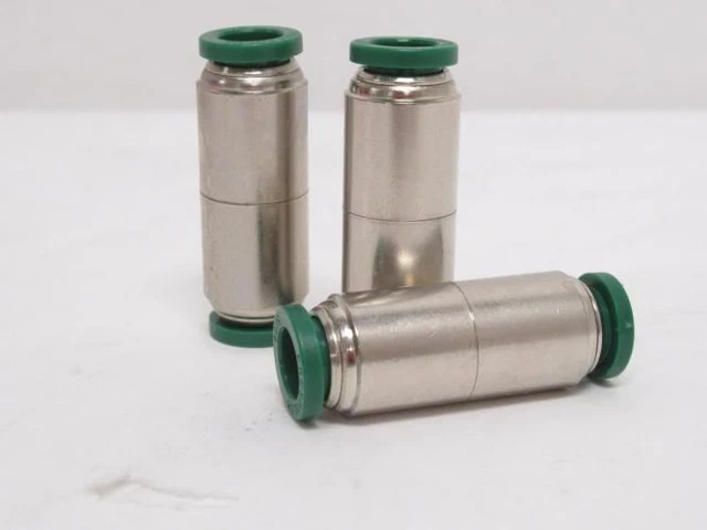 192088 New-No Box; Parker 62PLP-5 Lot-5 Nickel Plated Brass Unions; 5/16"PTC