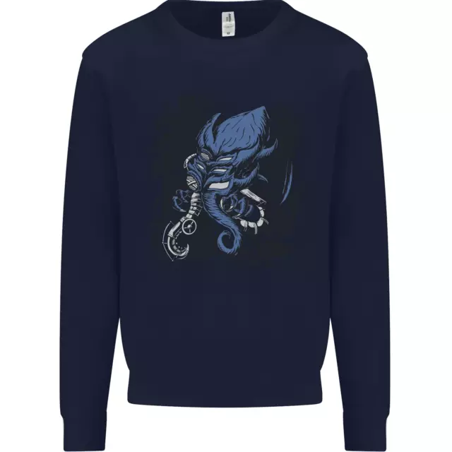 Felpa Cyberpunk Cthulhu Kraken Octopus da uomo maglione 3
