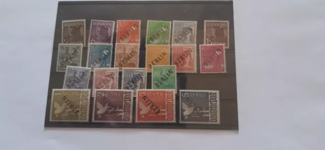 briefmarken berlin postfrisch Mi.Nr.1-20 Schwarzaufdruck geprüft