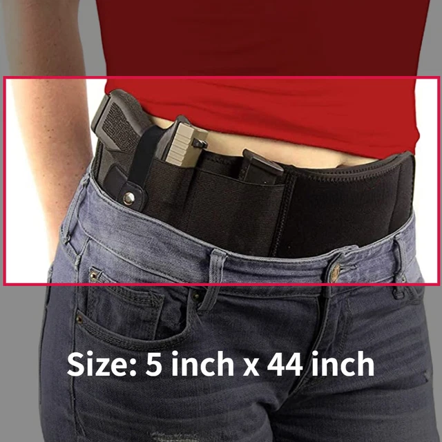 TACTICAL CONCEALED CARRY Waist Pistol Holder Belly Gun Holster Belt