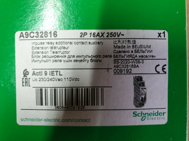 Relè RLI 10A 230/240Vca Schneider Electric, Per Quadri Elettrici E Automazione, Con Garanzia Internazionale