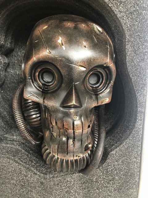 ThreeA 1/6 BLACK ONYX SKULL Black Onyx Severed Bot Head by Ashley