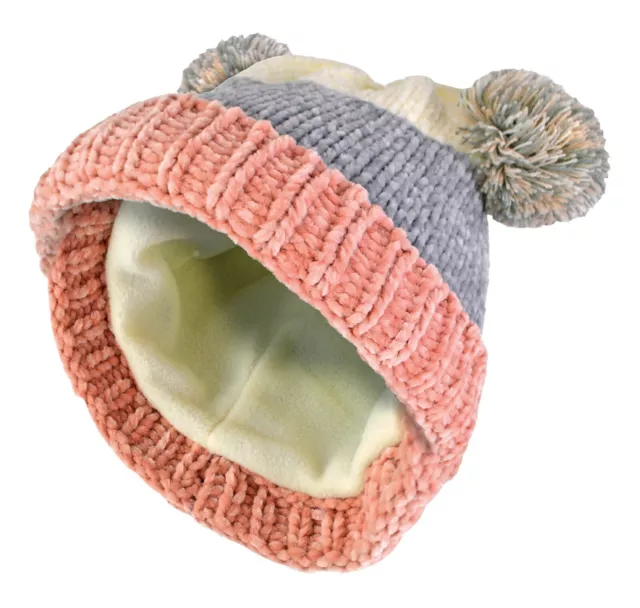 Baby Winter warme Doppelbommel Bommel Beanie Mütze | Für kaltes Wetter | Neugeborene | Unisex