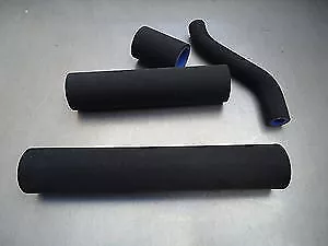 Suzuki GT750 LMC Silicone Coolant Hose Kit Matt BLACK Radiator Hose Kettle A4-12